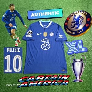 Nike Chelsea FC Christian Pulisic #10 2022/2023 Authentic Home Blue Jersey UCL